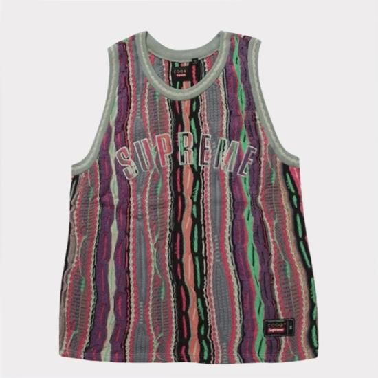 【Supreme通販専門店】Supreme(シュプリーム) Coogi Basketball Jersey タンクトップ　マルチカラー新品の通販 -  Be-Supremer