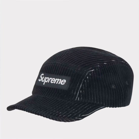 Supreme 2Tone Corduroy Camp Cap キャップ帽子 ブラック新品の通販