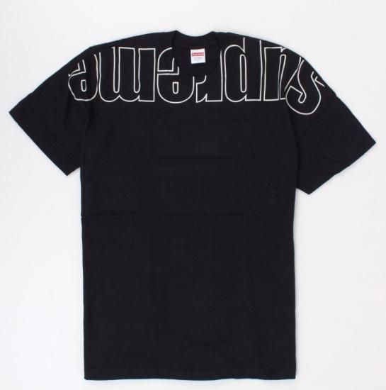 L Supreme Printed Arc S/S Top Black