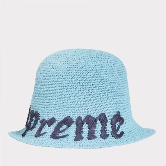 【Supreme通販専門店】Supreme(シュプリーム) 2023SS Old English Straw Crusher Hat ハット  ライトブルー新品の通販 - Be-Supremer