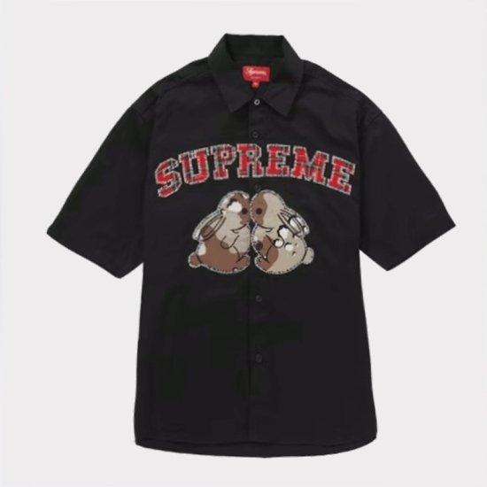 Supreme Bunnies S/S Work Shirt  Ｌサイズ