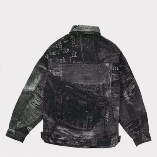 Supreme 2023SS Archive Denim Jacquard Trucker Jacket 