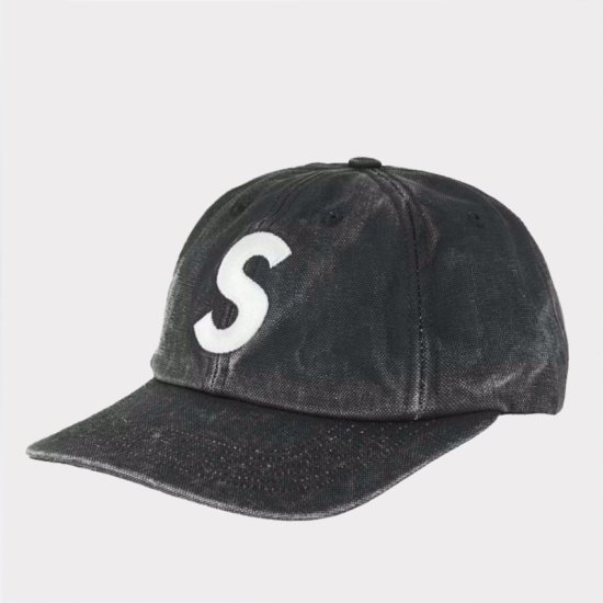 新品 supreme ピグメント Sロゴ 6パネル ブラック シュプリーム - キャップ