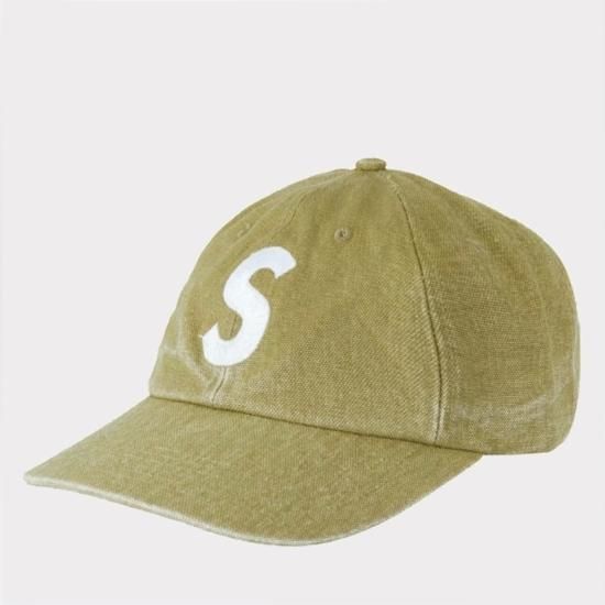 【Supreme通販専門店】Supreme(シュプリーム) 2023SS Pigment Canvas S Logo 6Pnale Cap  キャップオリーブ新品の通販 - Be-Supremer