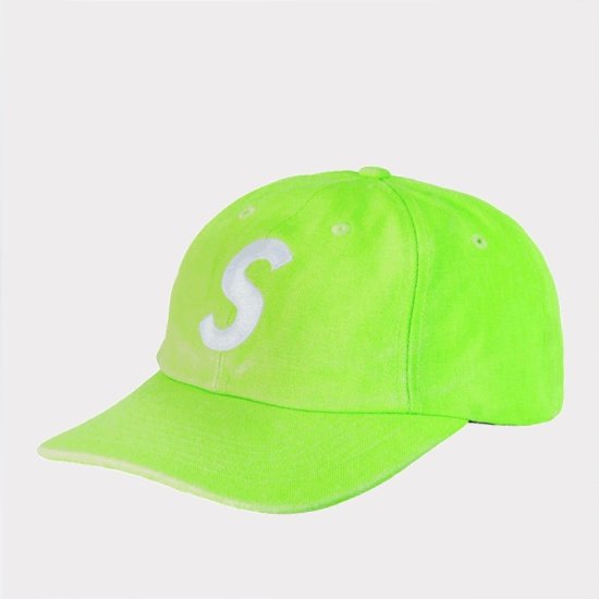 【Supreme通販専門店】Supreme(シュプリーム) 2023SS Pigment Canvas S Logo 6Pnale Cap  キャップライム新品の通販 - Be-Supremer