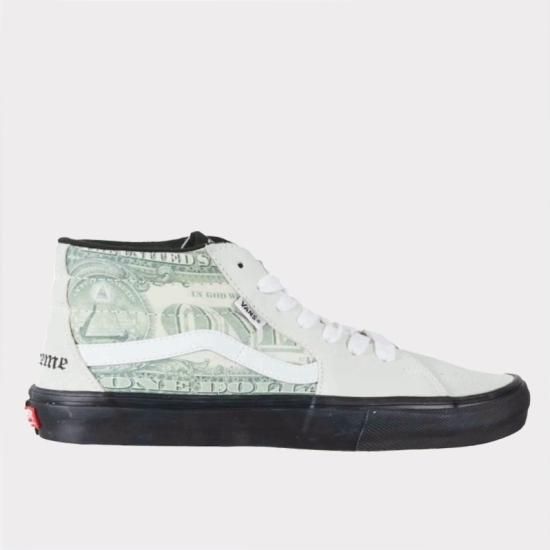 【Supreme通販専門店】Supreme(シュプリーム)2023SS Vans Dollar Skate Grosso Mid スニーカー  ホワイト新品の通販 - Be-Supremer