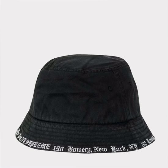 【Supreme通販専門店】Supreme(シュプリーム) Embroidered Brim Crusher ハット　ブラック新品の通販 -  Be-Supremer