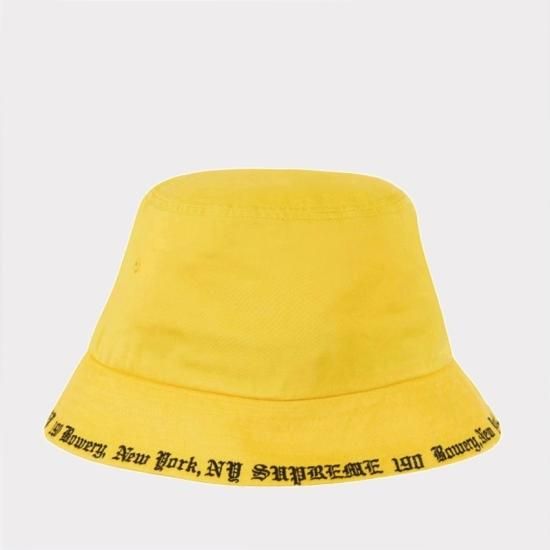 【Supreme通販専門店】Supreme(シュプリーム) Embroidered Brim Crusher ハット　イエロー新品の通販 -  Be-Supremer