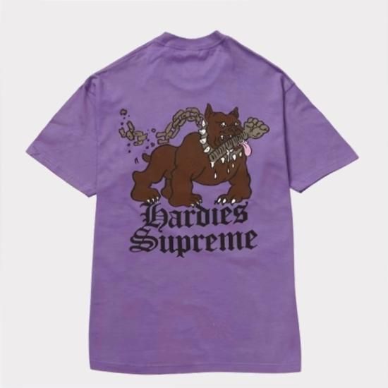 Supreme Hardies Dog Tee Purple M☆