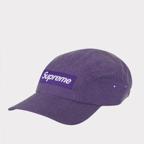 supreme キャンプキャップ 紫 パープル - キャップ