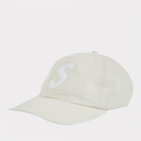 Supreme Cordura Ripstop S Logo 6Panel Cap キャップ帽子 ホワイト