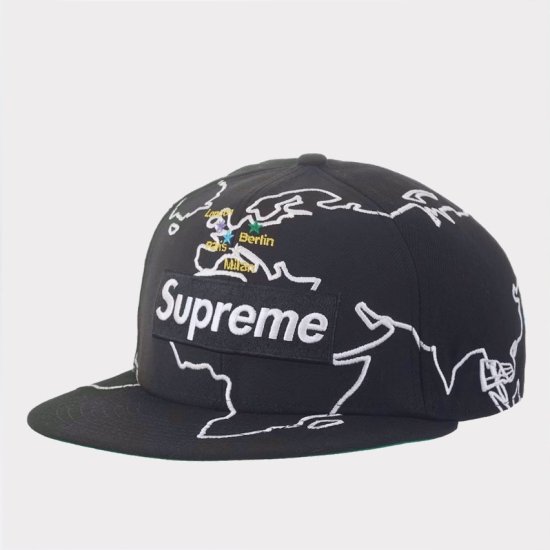 Supreme 2023AW Worldwide Box Logo New Era Cap 帽子キャップ ブラック新品の通販 - Be-Supremer