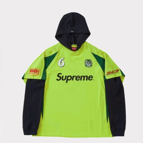 WTB] White Supreme Hooded Soccer Jersey : r/supremeclothing