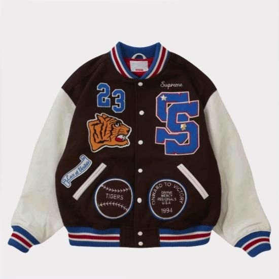 SupSupreme Tiger Varsity Jacket BLOWN