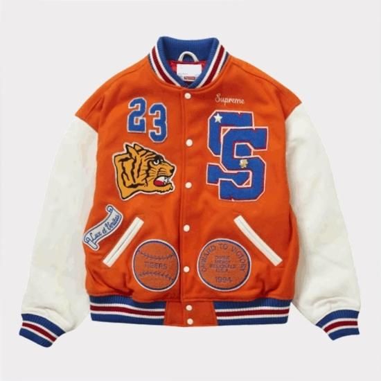 Supreme シュプリーム 2023AW Tiger Varsity Jacket タイガーバーシティジャケット | オレンジ -  Supreme(シュプリーム)オンライン通販専門店 Be-Supremer