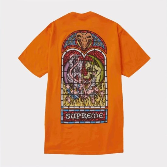 Supreme Worship Tee Orange シュプリーム Tシャツ