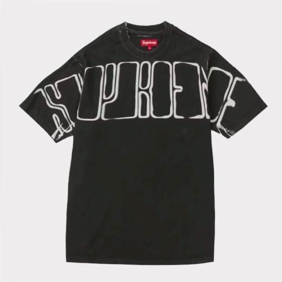 ステッカー1枚付きsupreme overprint knockout tee M