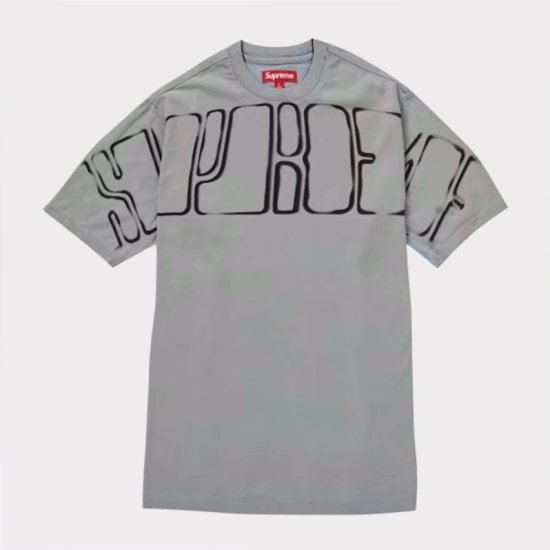 【Supreme通販専門店】Supreme(シュプリーム) Overprint Knockout S/S Top Tシャツ スレート新品の通販 -  Be-Supremer
