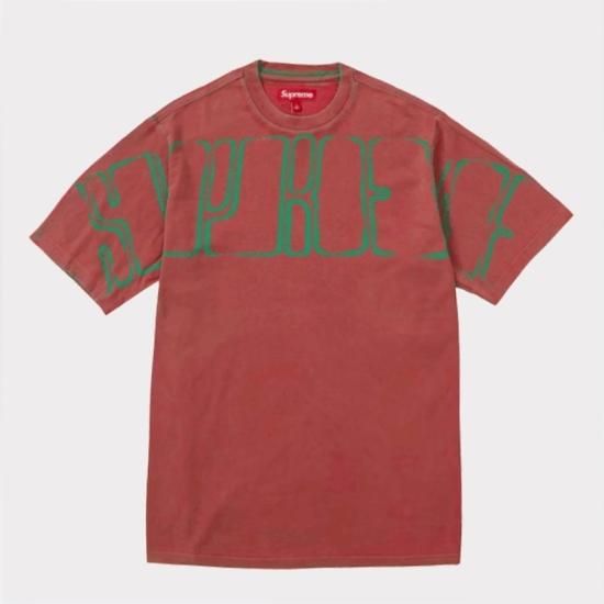 【Supreme通販専門店】Supreme(シュプリーム) Overprint Knockout S/S Top Tシャツ ブライトレッド新品の通販  - Be-Supremer