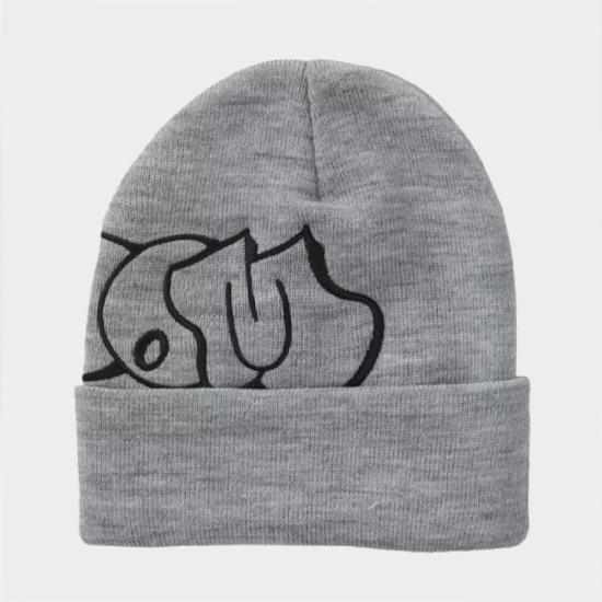 【Supreme通販専門店】 MF DOOM Beanie ニット帽 ヘザーグレー