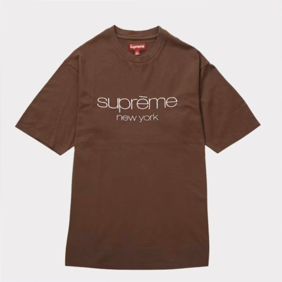 【Supreme通販専門店】Supreme(シュプリーム) Classic Logo S/S TOP Ｔシャツ ブラウン新品の通販 -  Be-Supremer