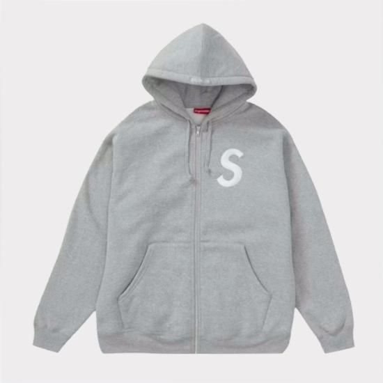 Supreme 2022AW S Logo Hooded Sweatshirt パーカー ヘザーグレー 新品 