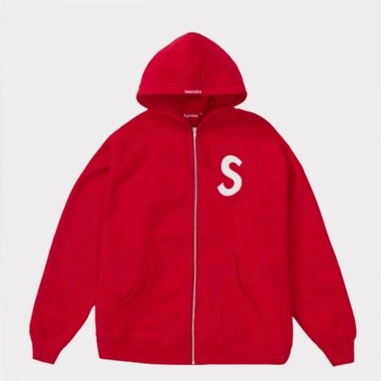 Supreme S Logo Hooded Sweatshirt 赤SRed購入先 - パーカー