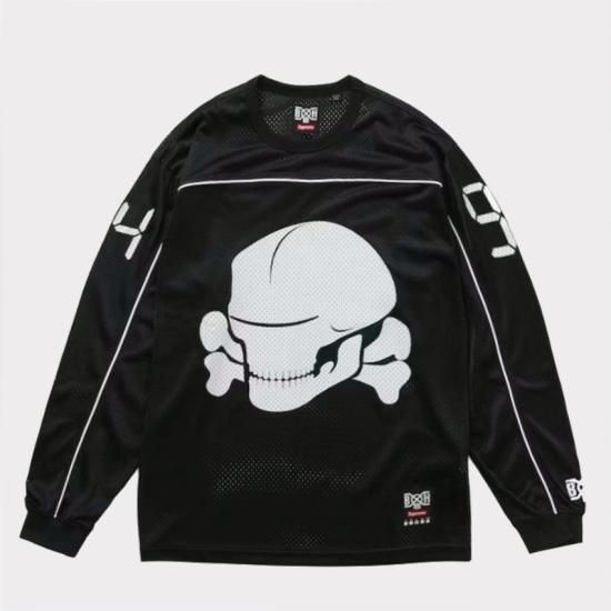 Supreme Bounty Hunter Mesh Moto Jersey手元です