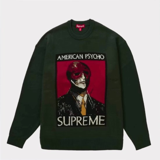 Supreme シュプリーム 2023AW American Psycho Sweater アメリカンサイコセーター グリーン -  Supreme(シュプリーム)オンライン通販専門店 Be-Supremer