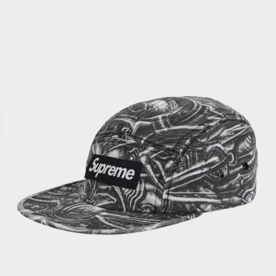 Supreme Punched Denim Camp Cap 'Black