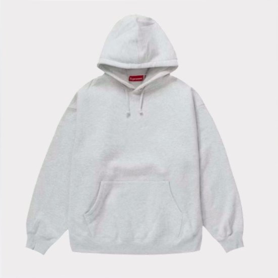 Supreme 2022 satin appliqué back logo hoodie, 男裝, 運動服裝