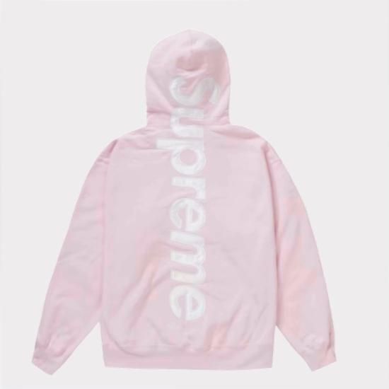 supreme Satin Appliqué Hooded SweatshirtＭサイズ