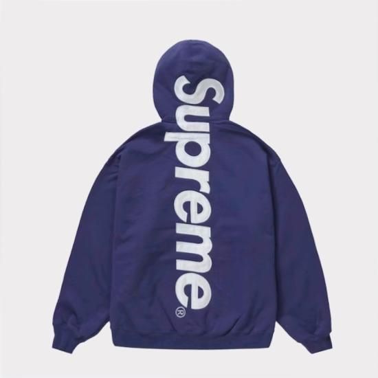 ＊若干の誤差はご了承下さい＊『Supreme』 シュプリーム (XL) 23AW サテンアップリケ パーカー