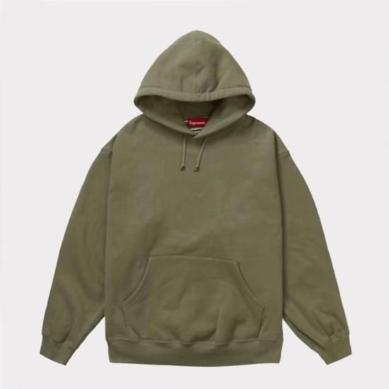 Supreme シュプリーム 2023AW Satin Applique Hooded Sweatshirt | サテンアップリケスウェットパーカー  ライトオリーブ - Supreme(シュプリーム)オンライン通販専門店 Be-Supremer