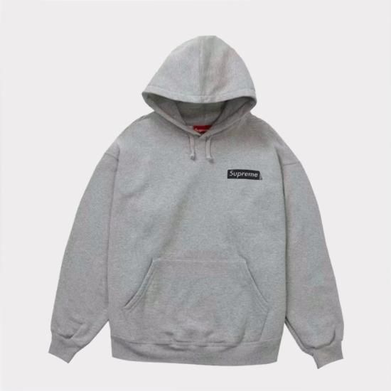 ご検討くださいSUPREME box logo gray、camo パーカー　Mサイズ