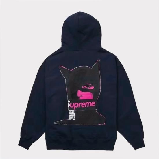 裄丈95Supreme Catwoman Hooded Sweatshirt Black