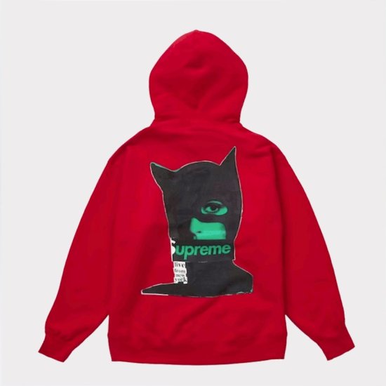 Supreme シュプリーム 2023AW Catwoman Hooded Sweatshirt キャットウーマンフードスウェットパーカー | レッド  - Supreme(シュプリーム)オンライン通販専門店 Be-Supremer