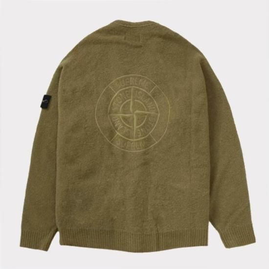 Supreme シュプリーム 2023AW Stone Island Boucle Cardigan | ストーンアイランドブークレカーディガン  オリーブ - Supreme(シュプリーム)オンライン通販専門店 Be-Supremer