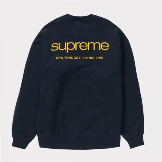 Supreme シュプリーム 2023AW NYC Crewneck ニューヨークシティクルーネック ネイビー | 人気のストリートブランド  Supreme の最新アイテム - Supreme(シュプリーム)オンライン通販専門店 Be-Supremer