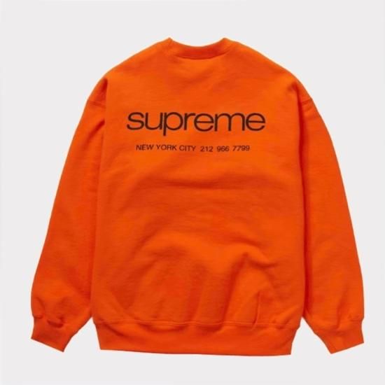 Supreme Nyc Crewneck "Dark Orange"