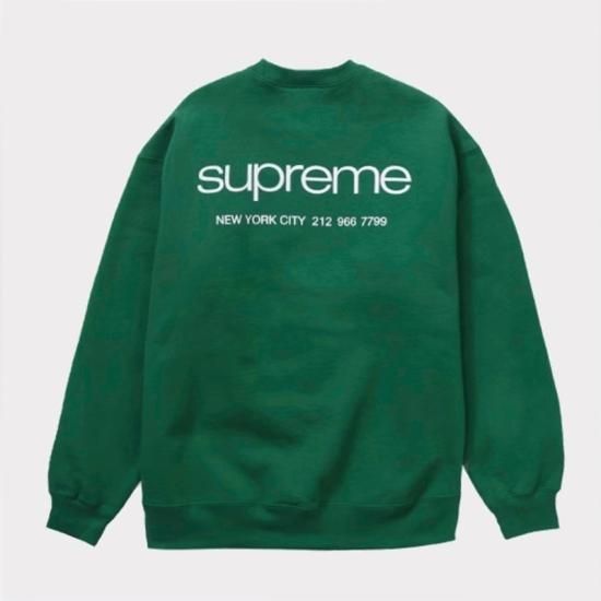 Supreme シュプリーム 2023AW NYC Crewneck ニューヨークシティクルーネック ライトパイン -  Supreme(シュプリーム)オンライン通販専門店 Be-Supremer