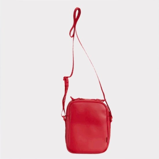 Supreme Leather Shoulder Bag "Red"