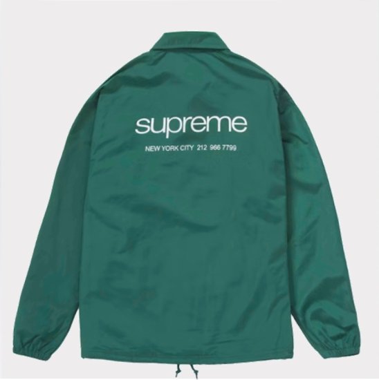 supreme NYC coaches jacket green Sサイズ