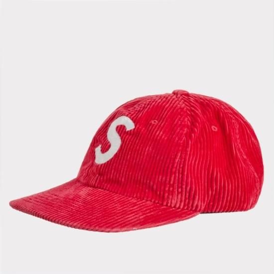 Supreme シュプリーム 2023AW Corduroy S Logo 6Panel Cap | コーデュロイSロゴ6パネルキャップ レッド 赤  - Supreme(シュプリーム)オンライン通販専門店 Be-Supremer