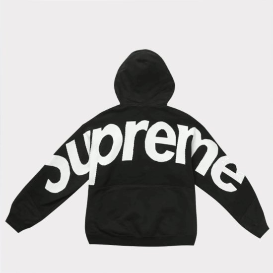 Supreme シュプリーム 2023AW Big Logo Jacquard Hooded Sweatshirt  ビッグロゴジャガードフードスウェットパーカー | ブラック 黒 - Supreme(シュプリーム)オンライン通販専門店 Be-Supremer
