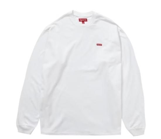 supreme Box Logo L/S Tee ロンt ボックスロゴ 白トップス