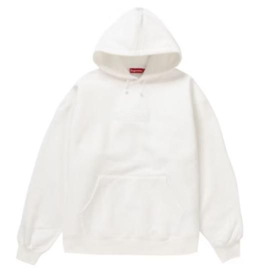 Supreme Boxlogo Hooded Sweatshirt WhiteLカラー - パーカー