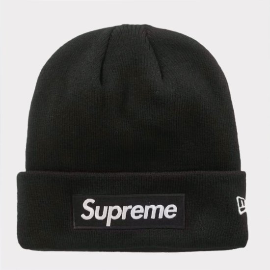 Supreme シュプリーム 2023AW New Era Box Logo Beanie ニューエラボックスロゴビーニー ニット帽 ブラック
