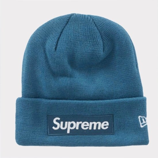 Supreme シュプリーム 2023AW New Era Box Logo Beanie ニューエラボックスロゴビーニー ニット帽 ブルー