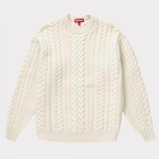 Supreme シュプリーム 2023AW Applique Cable Knit Sweater